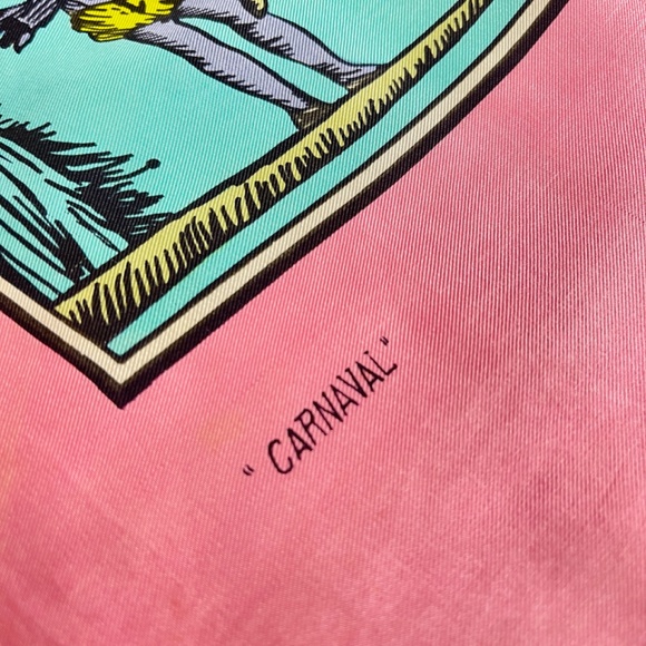 Brooke Cadwallader Carnival Mid-Century Era Silk Scarf, 1947-1950 - Picture 11 of 13
